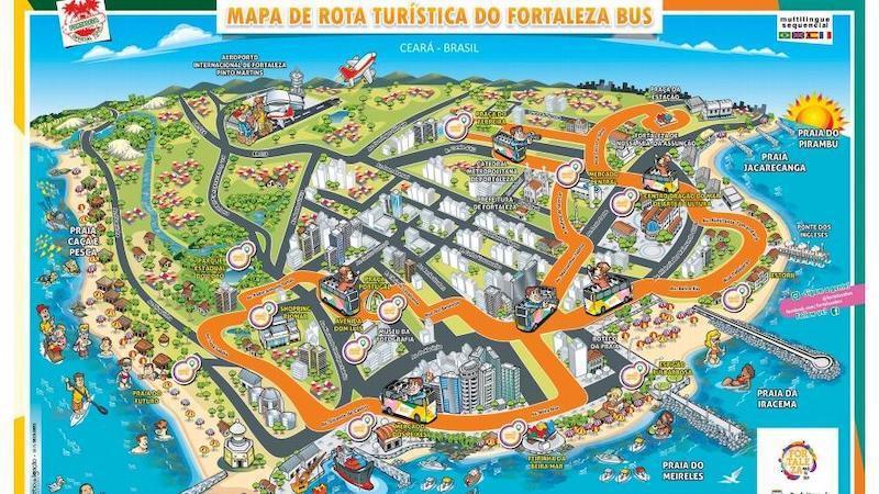 Mapa do percurso FortalezaBus